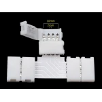 LED T alakú csatlakozó 4 pin 10mm 5050 RGB LED szalagokhoz YourLed