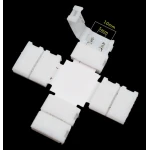 X alakú LED klipszes csatlakozók 10mm 2 pin 5050 RGB LED szalaghoz