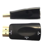 Adaptador HDMI a VGA con audio en tamaño compacto satkit