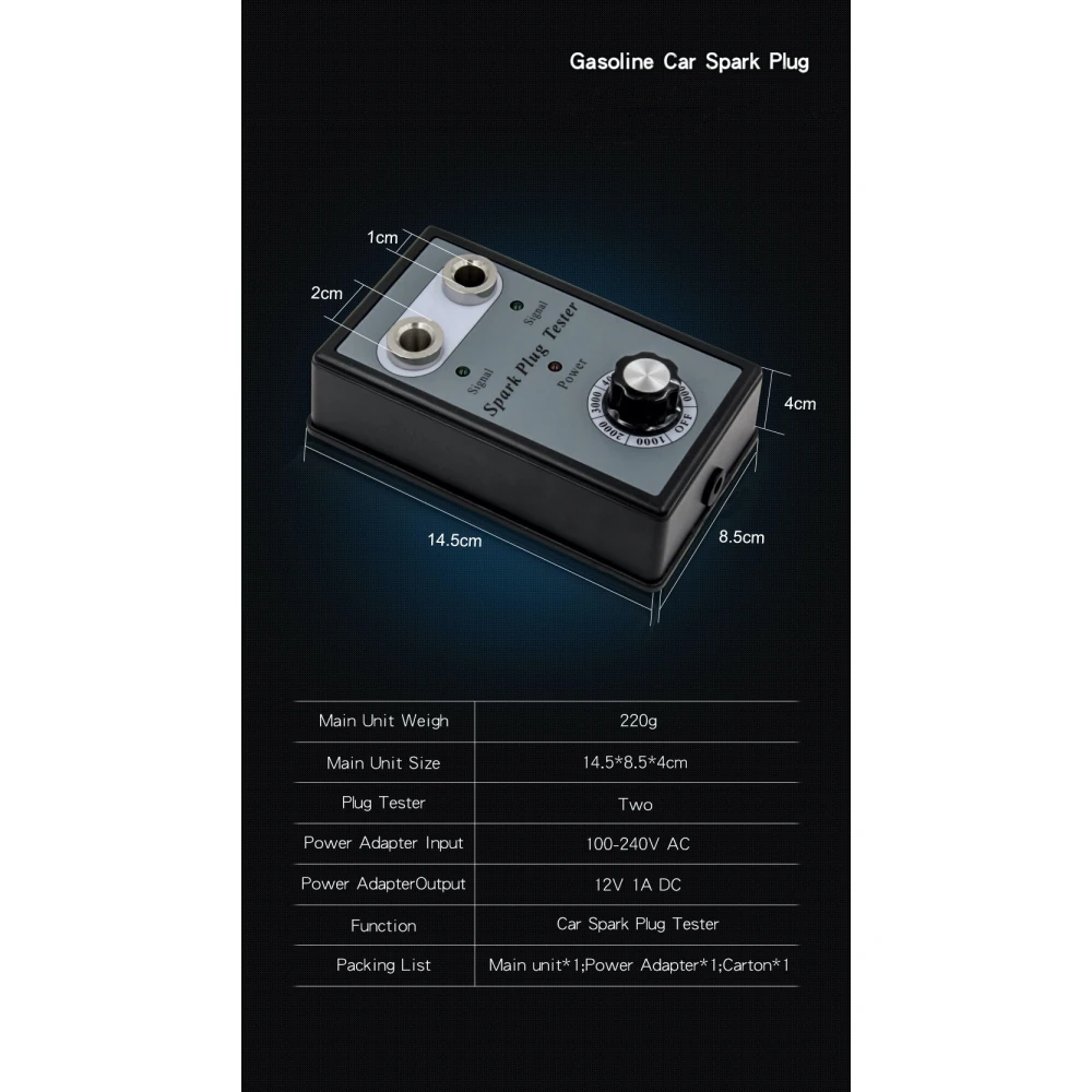 Kettősfuratú gyújtógyertya-tesztelő autóhoz - TSX TOOL