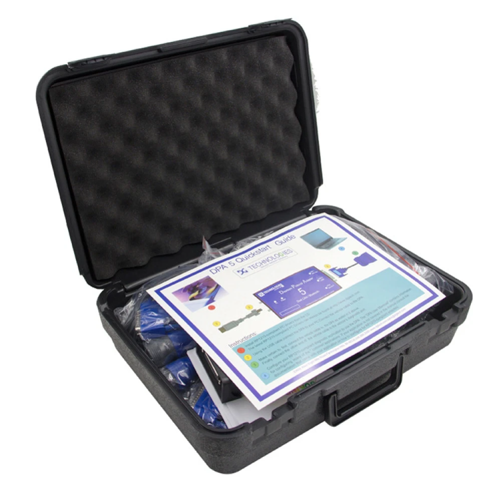 Componentes incluidos en el paquete DPA5 Escáner Adaptador de Protocolo para Camiones Pesados