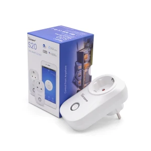 Sonoff S20 okos konnektor - WiFi Smart Plug EU mobilvezérléshez