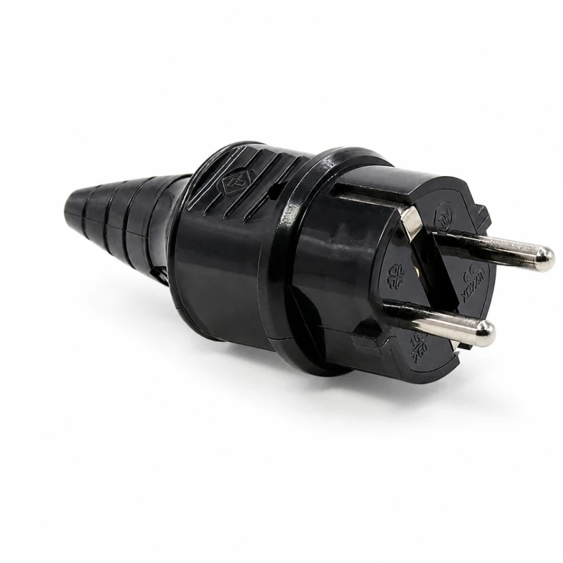 Szétszerelhető SCHUKO Dugó 16A 250V F Típus Német Európai Javítás Ipari