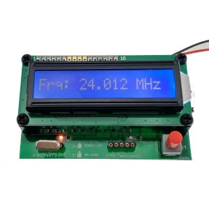 Kvarckristályok ellenőrzésére és mérésére szolgáló készülék (30 kHz–20 MHz)