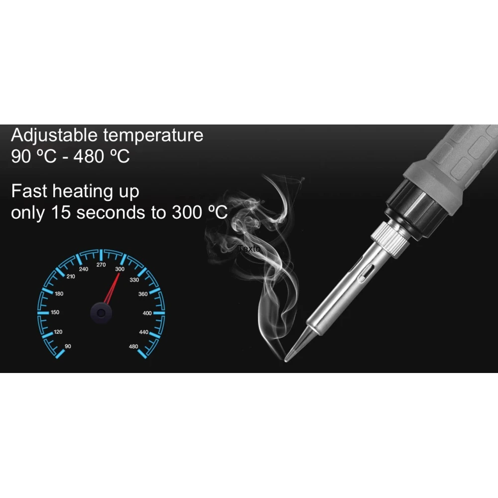 Mlink S1 digitális forrasztóállomás 60W LED kijelzővel és hőmérsékletzárral