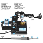 Mlink S1 digitális forrasztóállomás 60W LED kijelzővel és hőmérsékletzárral
