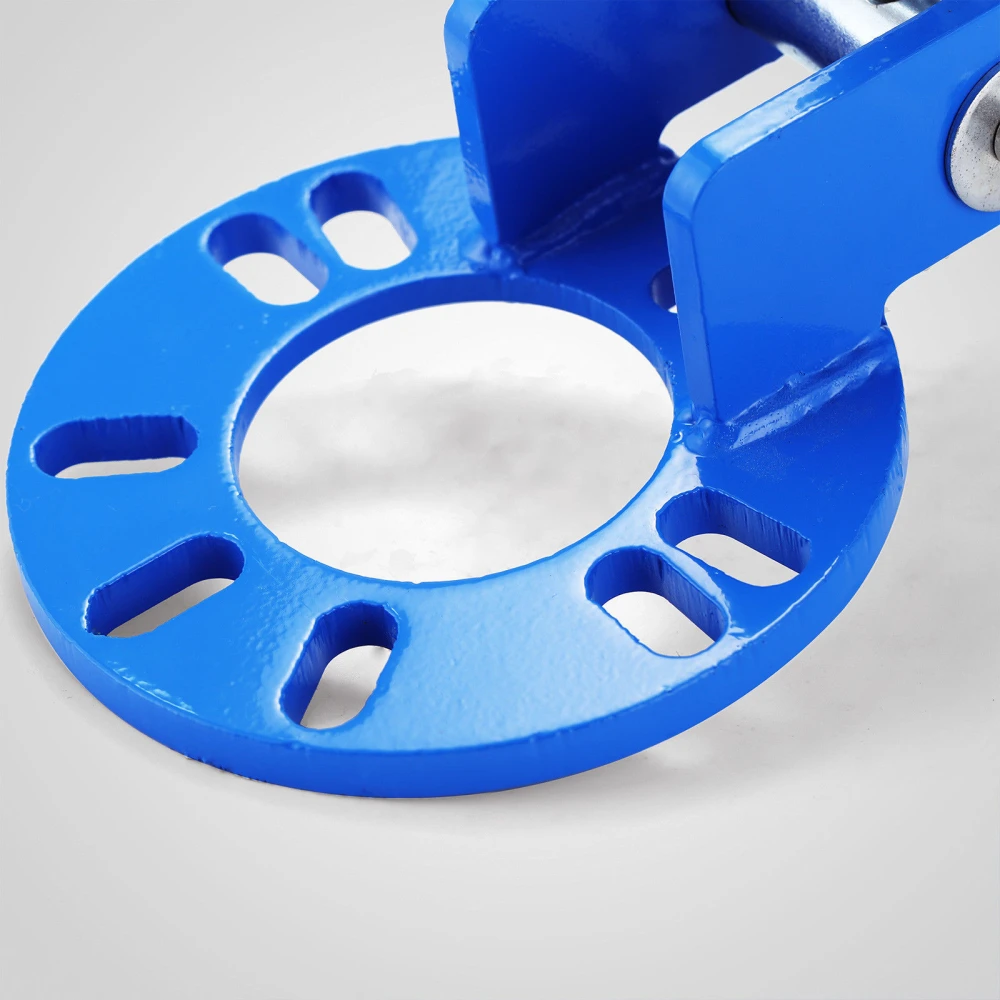 Detalle del Fender Roller para abrir paso de rueda en aletas color azul