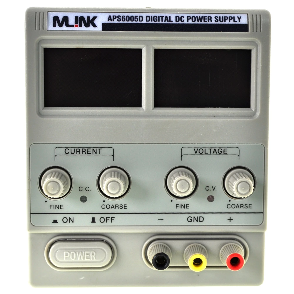 Fuente alimentación regulable Mlink APS6005D con diseño compacto