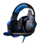G2000 gamer headset PC-hez, mikrofonnal és USB + 3,5mm csatlakozással