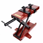 Soporte tijera para moto 500kg levantando scooter en taller