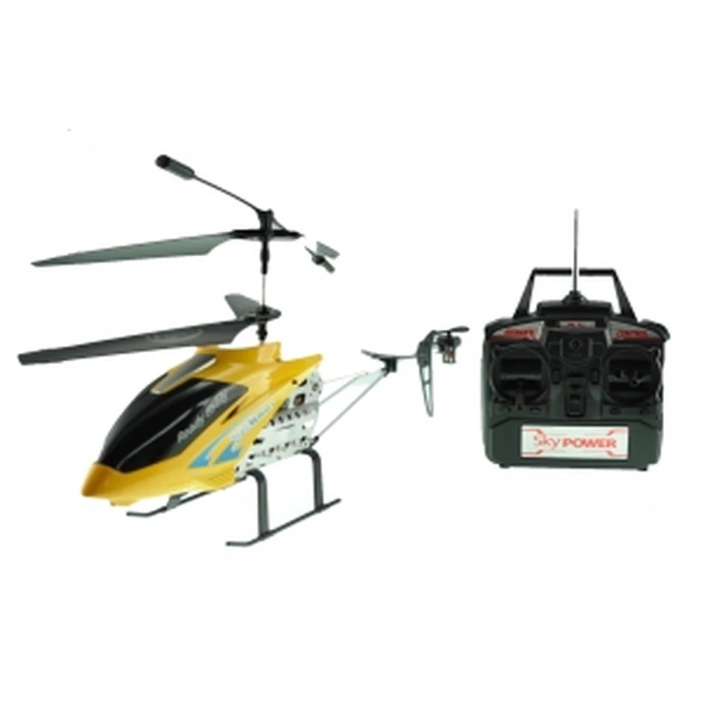 DH8001 piros távirányítós helikopter 48 cm, 3,5 csatorna, giroszkóp