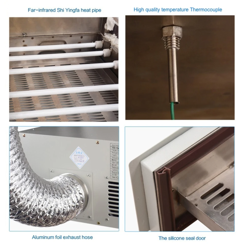 INSA M962D infravörös reflow sütő automatikus vezérléssel