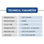 T-962A Puhui infravörös reflow sütő SMD és BGA forrasztáshoz