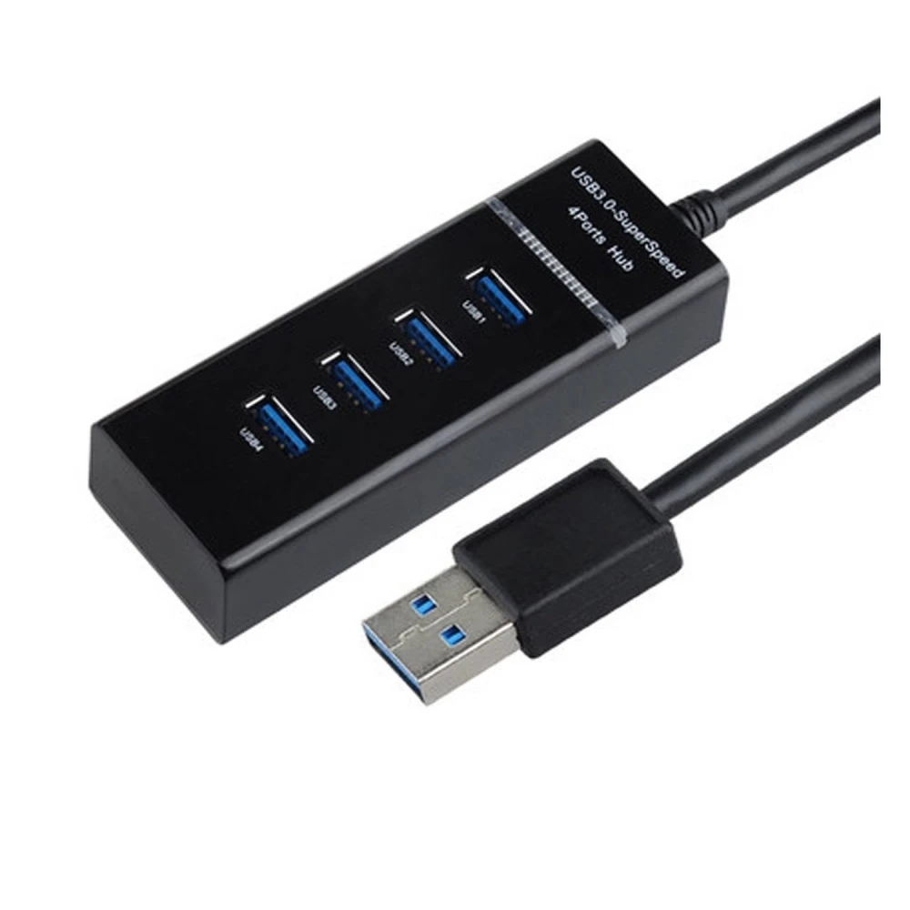 USB 3.0 hub 4 porttal, kapcsolóval és nagy sebességgel PC-hez és Machez
