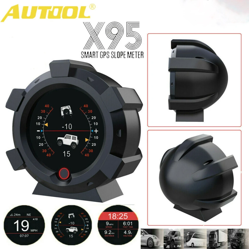 Autool X95 multifunkciós dőlésszögmérő GPS-szel