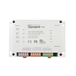 Sonoff WiFi kapcsoló 4 csatornás okosotthonhoz, Alexa és Google Home kompatibilis