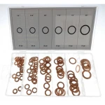 110 darabos réz alátét készlet több méretben javításhoz