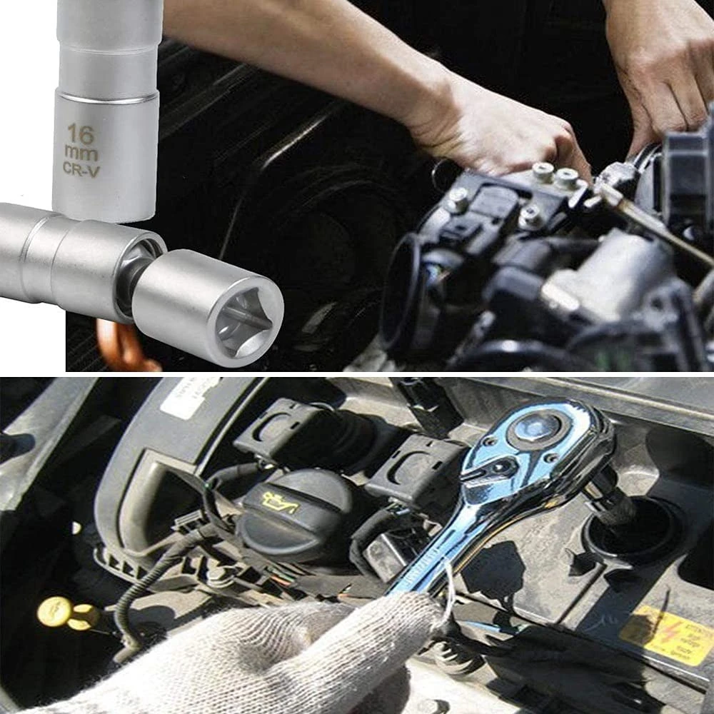 2 db rugalmas mágneses gyertyakulcs készlet 14 mm és 16 mm TSX TOOL