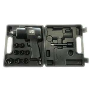 SATA 1/2'' ütvecsavarozó és dugókulcs készlet, max. 660 Nm, 8 fejjel