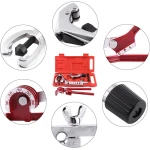 45 fokos csőperemező és csőhajlító készlet rézhez, rozsdamentes acélhoz és alumíniumhoz