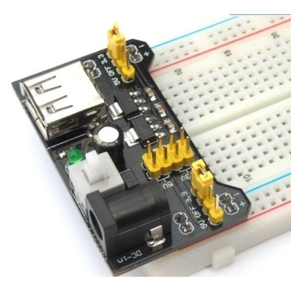 5V 3.3V tápegység modul protoboardhoz Arduino, MB102 kompatibilis