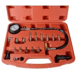 Kit medidor de presión de cilindros TU-15 con manguera y accesorios en maletín