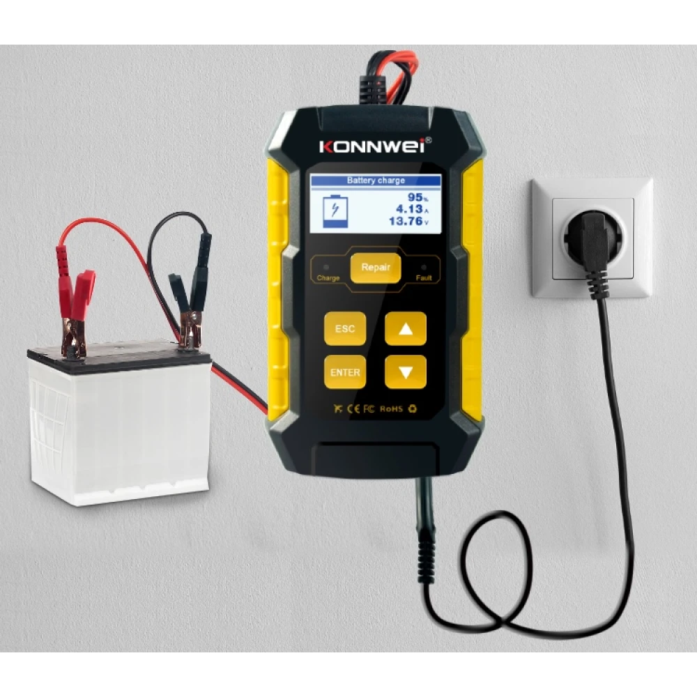 Herramienta de diagnóstico Konnwei KW510 para baterías de vehículos
