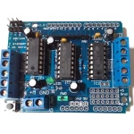 L293D Arduino Shield driver DC és léptetőmotor vezérléshez és bővítéshez