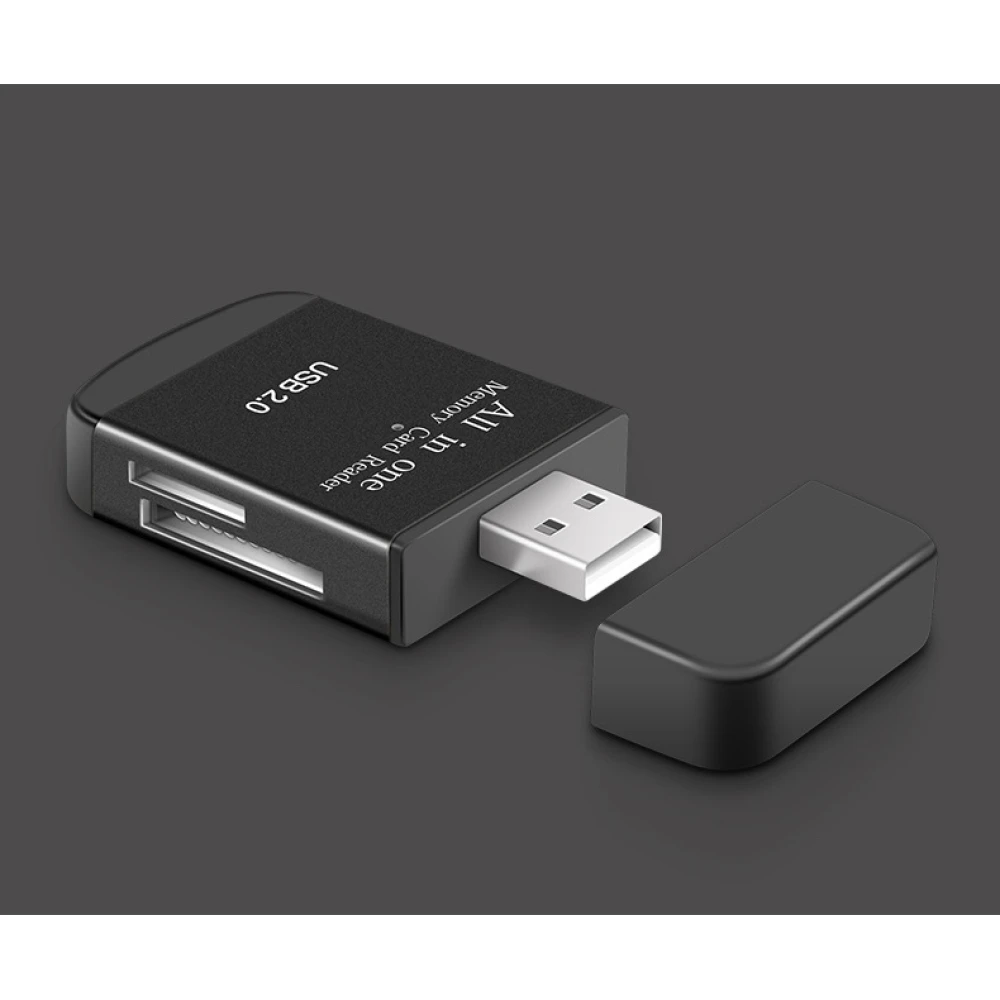 USB 2.0 többfunkciós memóriakártya-olvasó Micro SD, MMC, SDHC, TF és M2