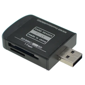 USB 2.0 többfunkciós memóriakártya-olvasó Micro SD, MMC, SDHC, TF és M2