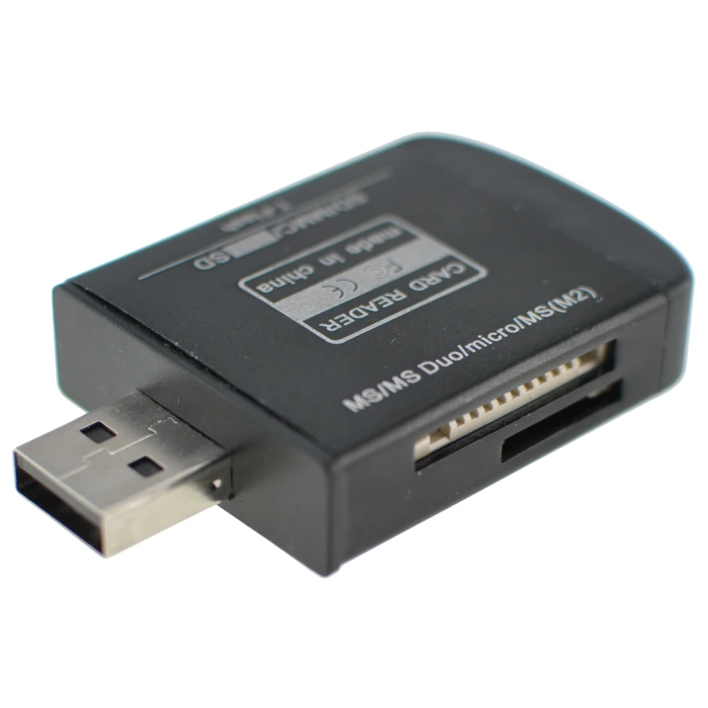 USB 2.0 többfunkciós memóriakártya-olvasó Micro SD, MMC, SDHC, TF és M2