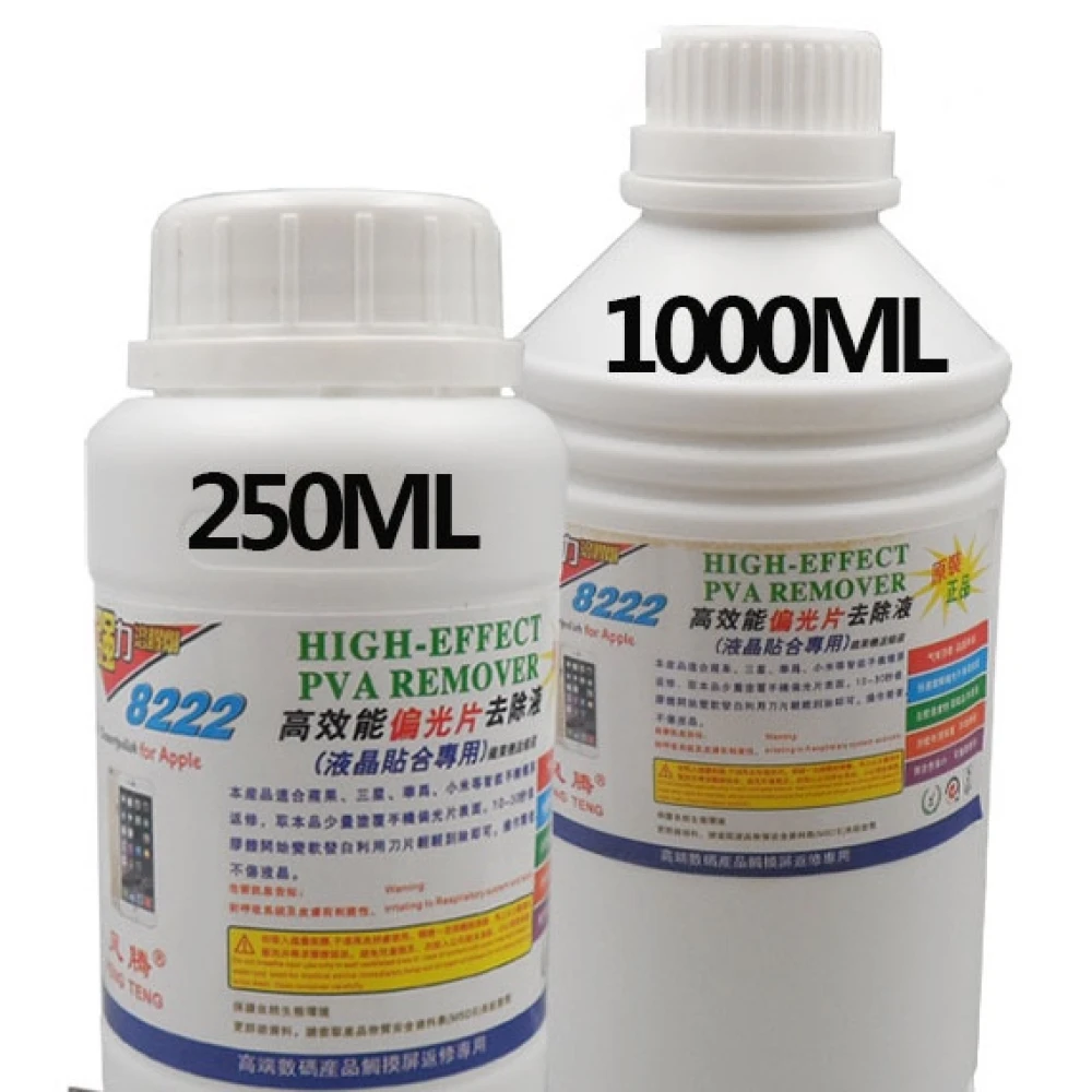 Envase de 250ml de líquido limpiador para cola OCA en pantallas LCD