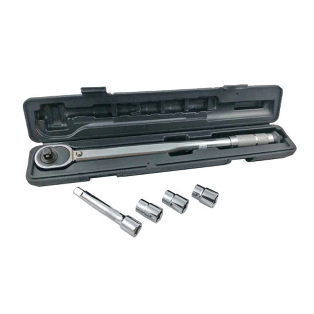 1/2'' nyomatékkulcs 28-210 Nm hosszabbítóval és 3 dugóval TSX TOOL