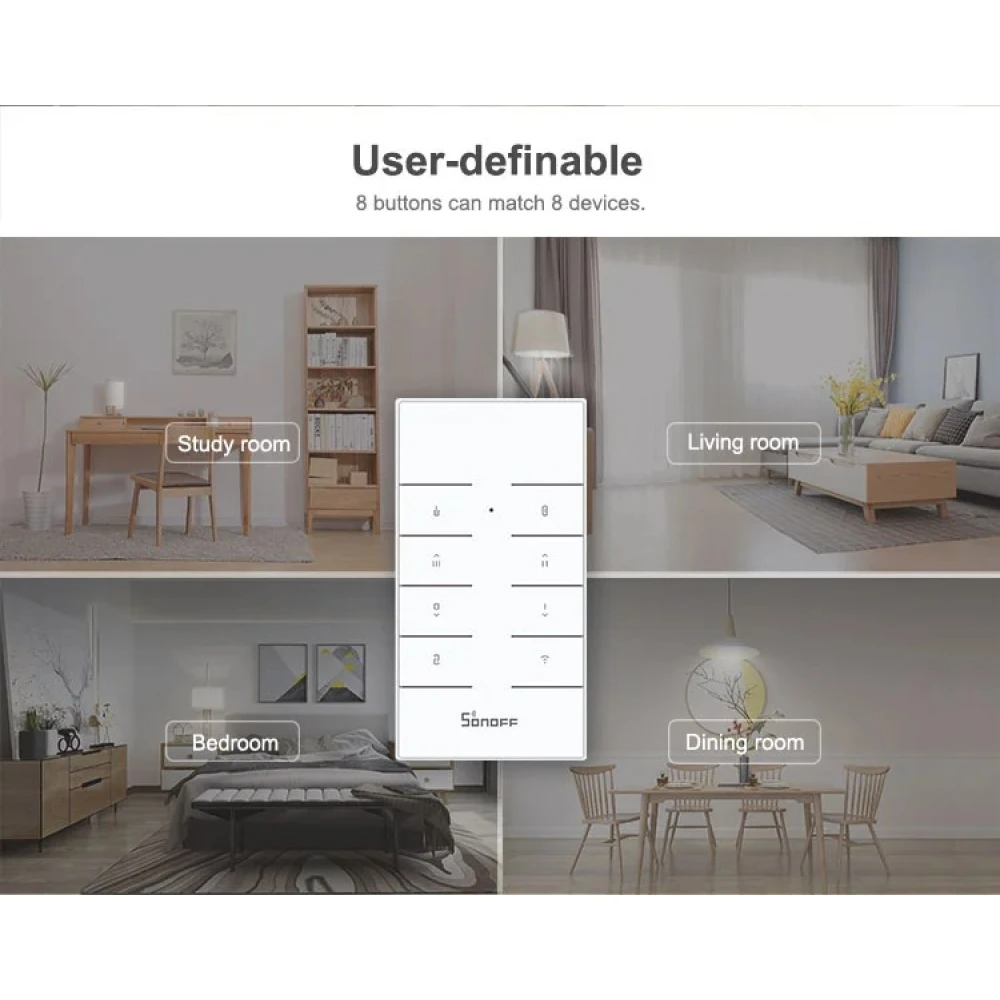 SONOFF RM433R2 távirányító 433MHz RF eszközökhöz