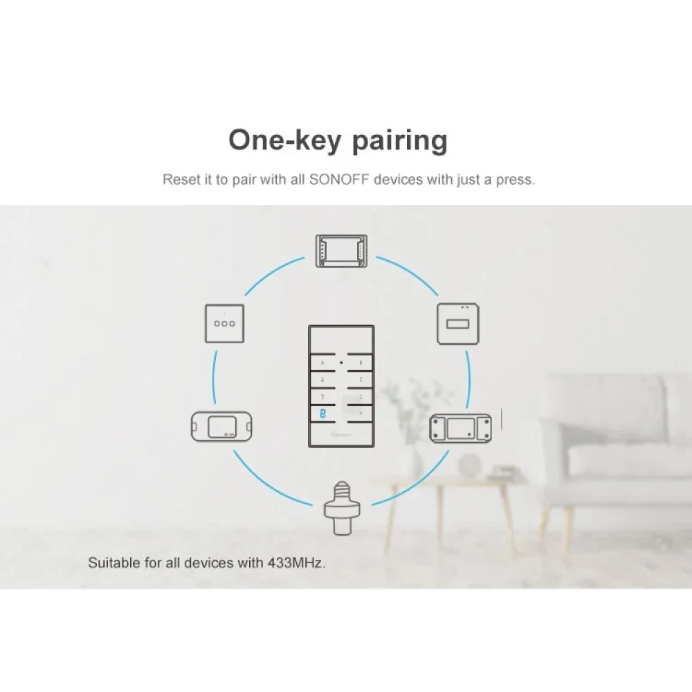 SONOFF RM433R2 távirányító 433MHz RF eszközökhöz