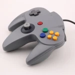Nintendo 64 kompatibilis kontroller eredeti csatlakozóval és fekete kábellel