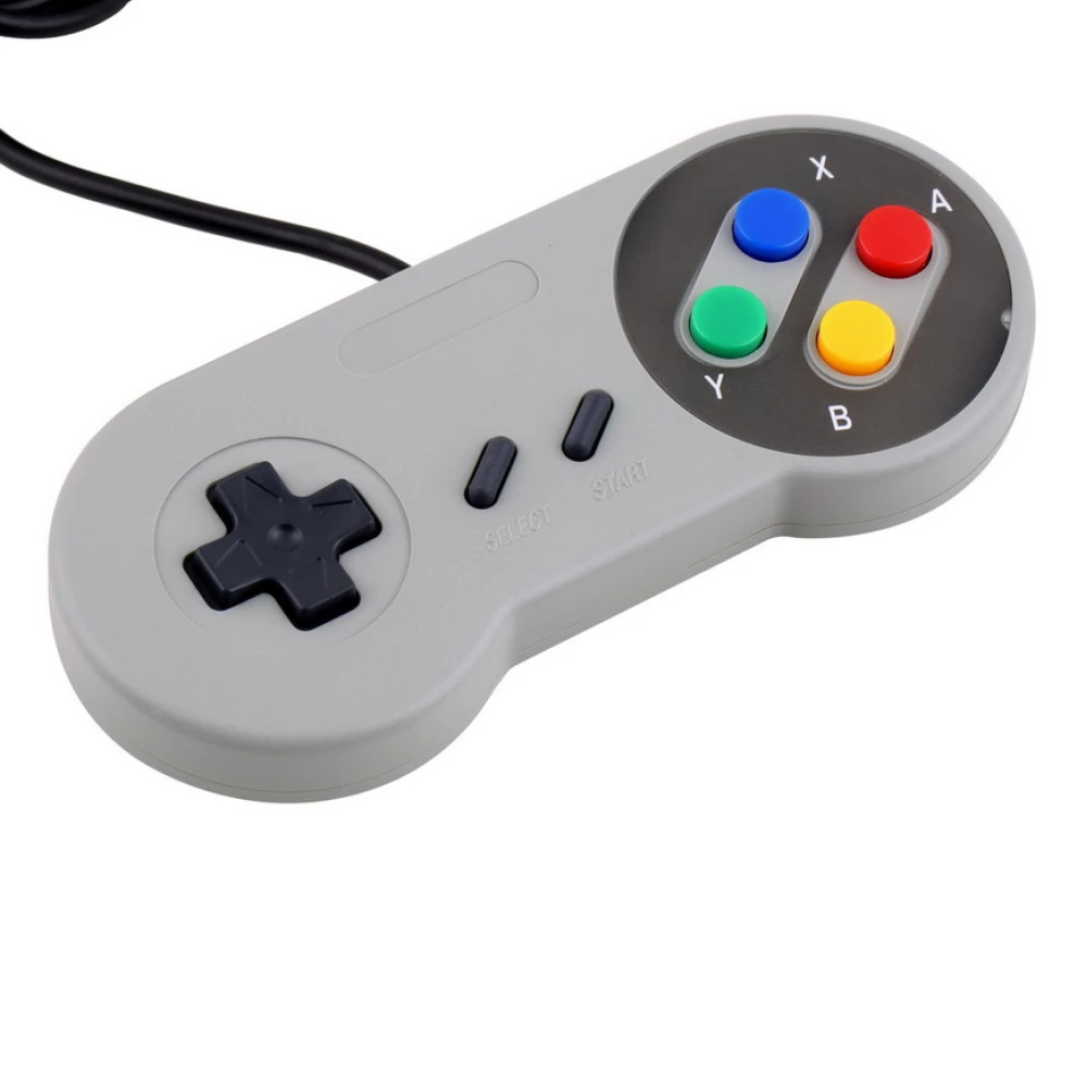 Gamepad retro para emuladores SNES compatible con PC y Mac