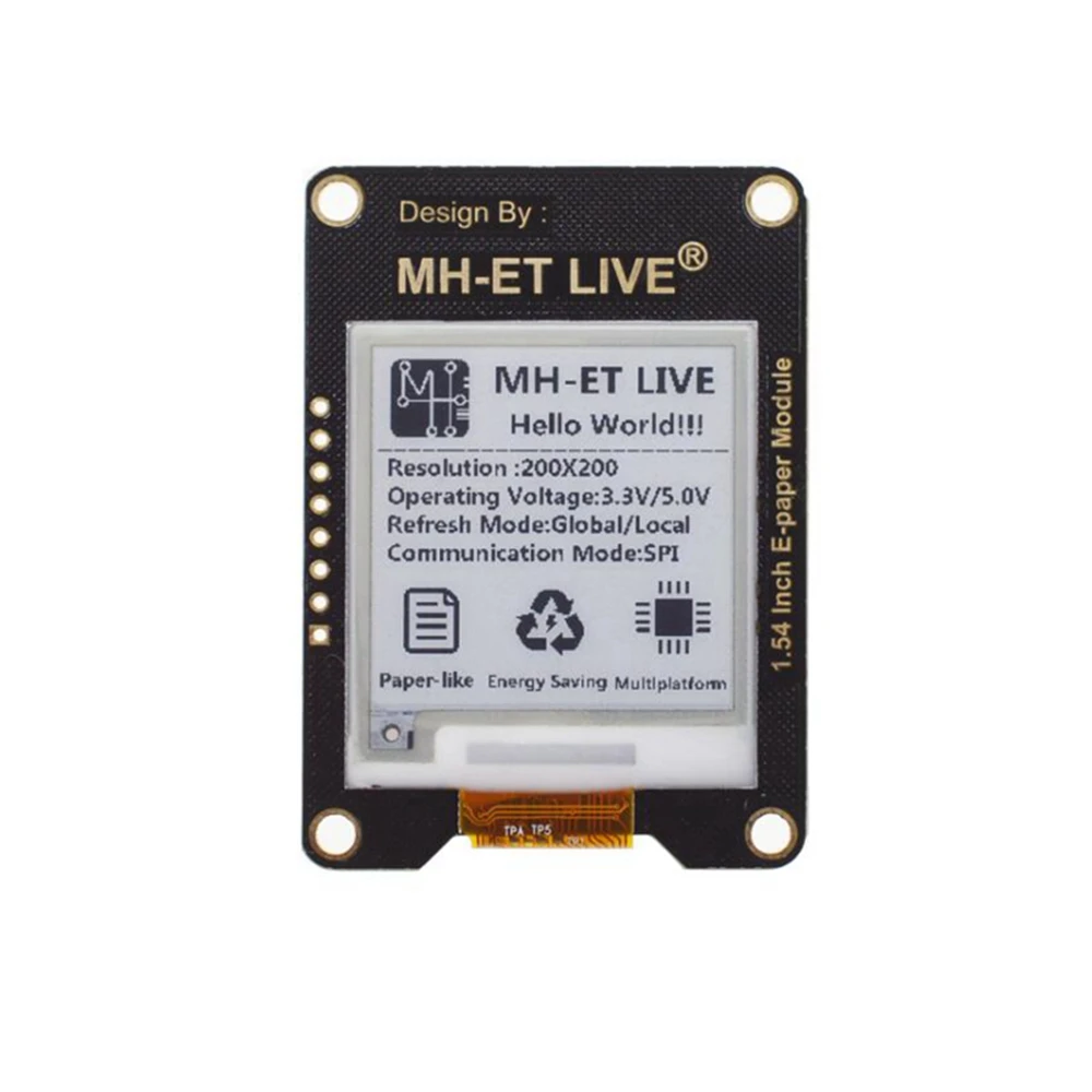 1,54 hüvelykes e-papír modul SPI interfésszel Raspberry, Arduino és STM32 számára