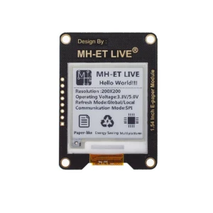 1,54 hüvelykes e-papír modul SPI interfésszel Raspberry, Arduino és STM32 számára