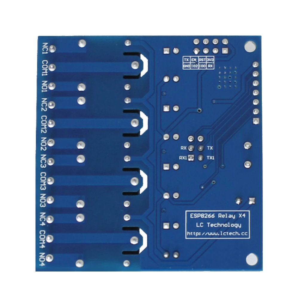 ESP8266 4 csatornás WiFi relémodul távoli vezérléshez