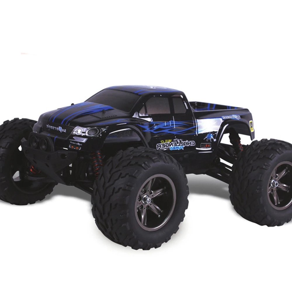 Monster Truck RC 2.4GHz 4 Canales escala 1/12 +40km/h No.9115 mostrando sus ruedas todoterreno