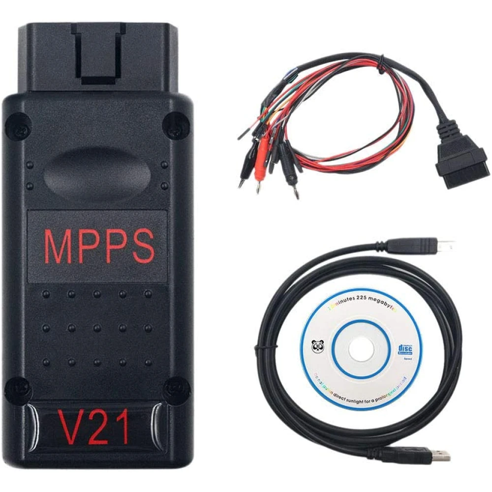 Mpps V21 ECU chipolvasó és -író eszköz Main + Tricore + Multiboot kábellel