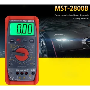 MST-2800B digitális multiméter nagy LCD kijelzővel autóelektronikához
