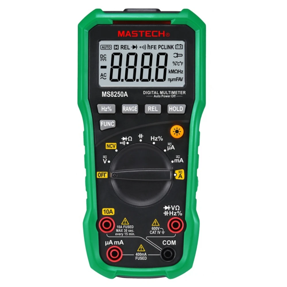 Mastech MS8250A digitális multiméter érintésmentes feszültségdetektorral
