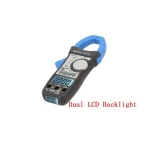 Medidor de pinza True RMS HP-870N HoldPeak mostrando medición en pantalla