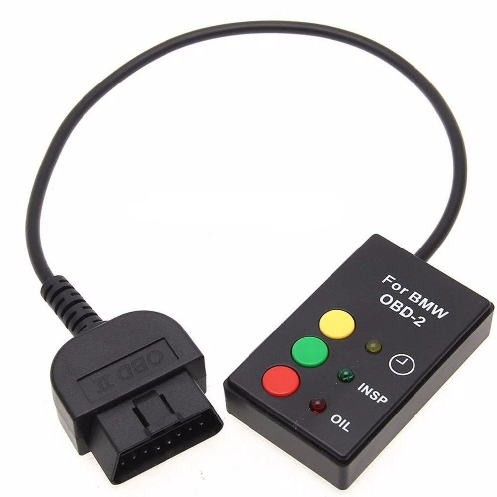 Dispositivo de servicio y reseteo OBD2 para BMW E46 E39 X5 Z4 en color negro