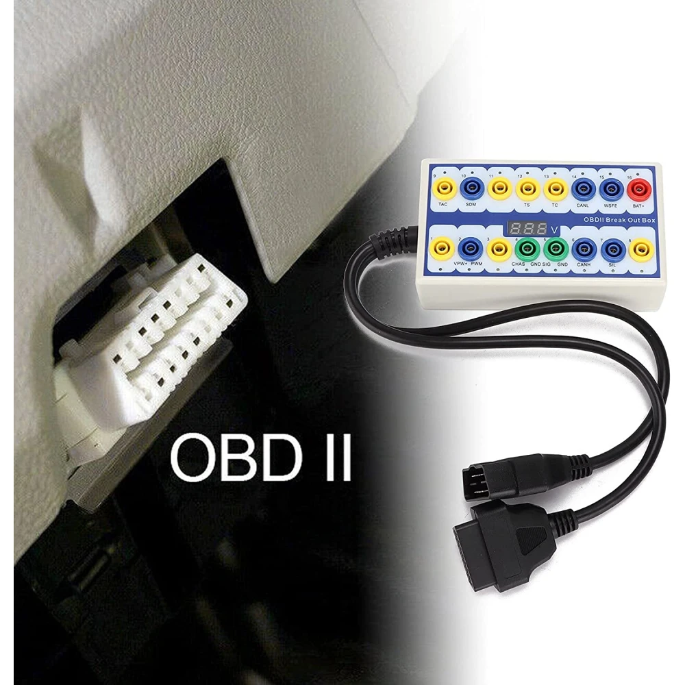 OBDII Breakout Box protokóldetektor - professzionális diagnosztikai eszköz
