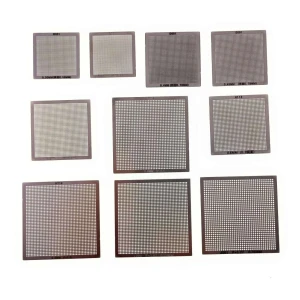 10 db univerzális BGA reballing sablon készlet 0,3–0,76 mm