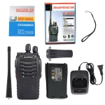 2 db Baofeng BF-888S UHF 5W walkie-talkie szett fülhallgatóval