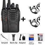 2 db Baofeng BF-888S UHF 5W walkie-talkie szett fülhallgatóval